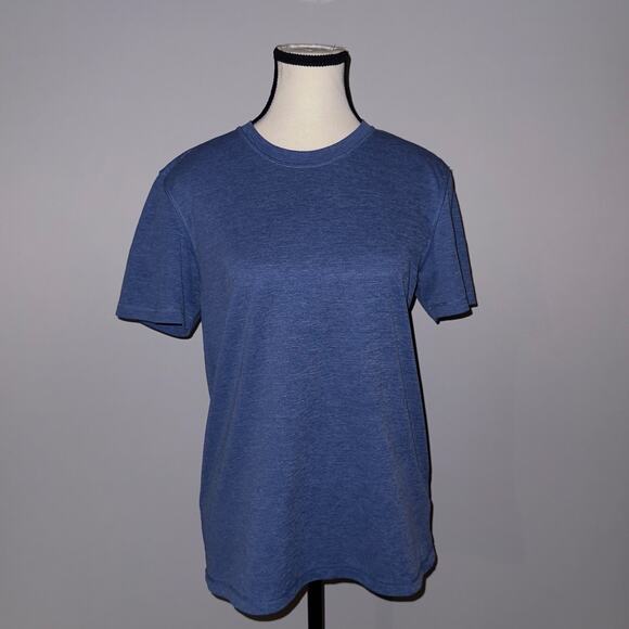 Adidas Blue Performance Shirt women’s Size Small - Picture 1 of 7